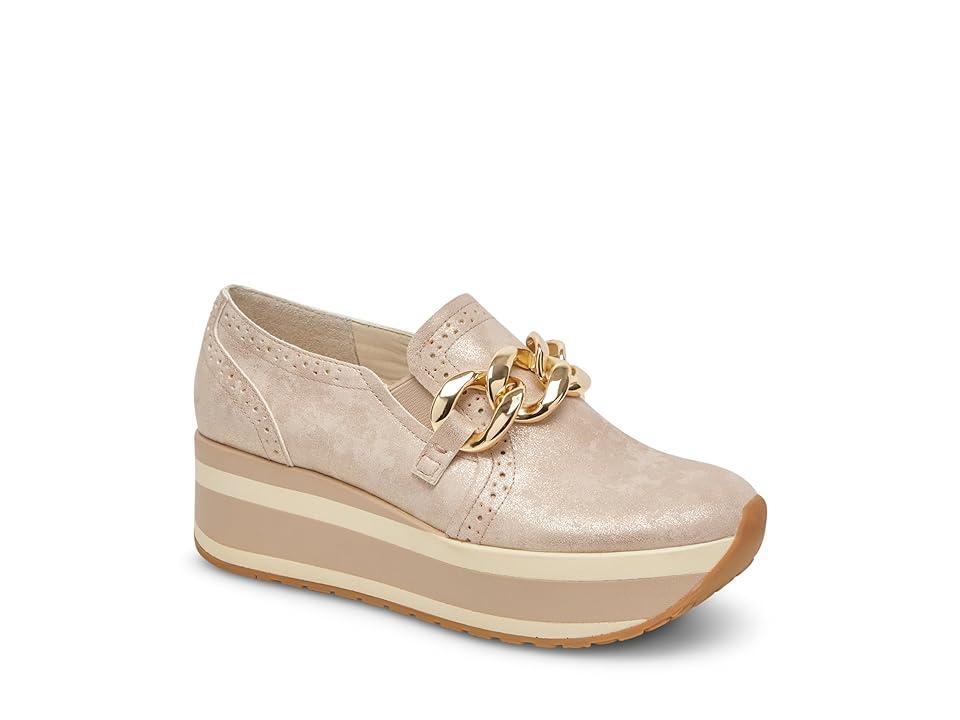 Dolce Vita Jhenee Nubuck Chain Detail Platform Loafers Product Image