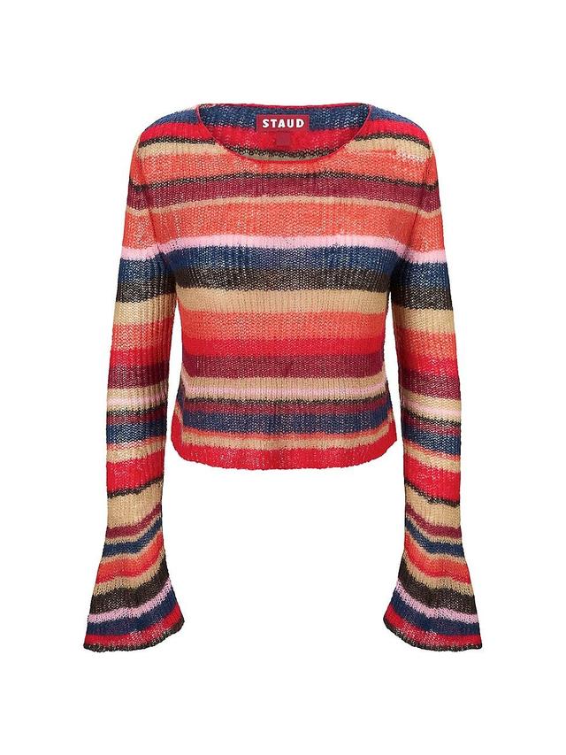 Womens Parker Striped Crop Sweater Product Image