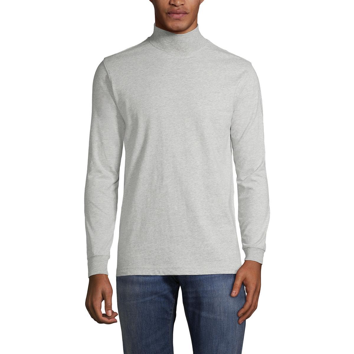 Big & Tall Lands End Super Mock Turtleneck, Mens Product Image