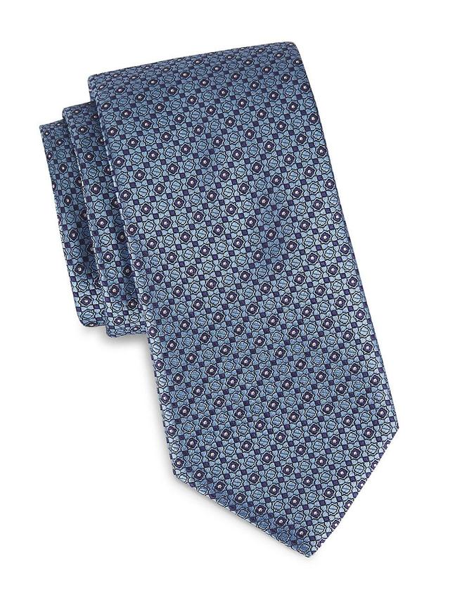 Mens Small Medallion Silk Tie Product Image