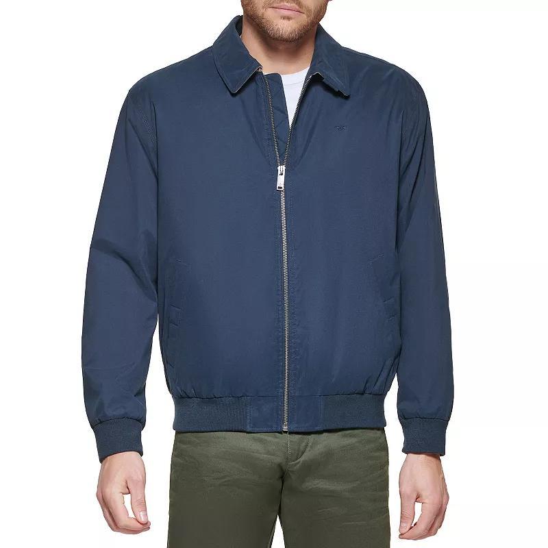 Mens Dockers Micro-Twill Golf Bomber Jacket Blue Product Image