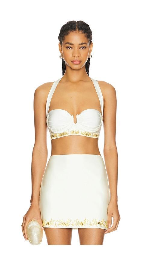 Portofino Hand-Beaded Halter-Neck Top Product Image