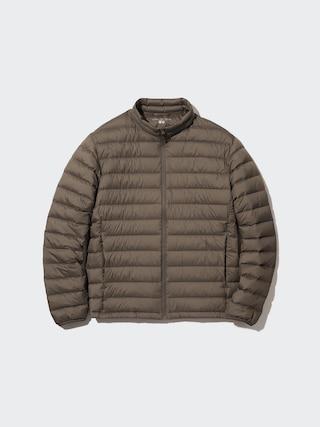 Mens Ultra Light Down Jacket (Narrow Quilt) with Anti-Static Brown XS UNIQLO US Product Image