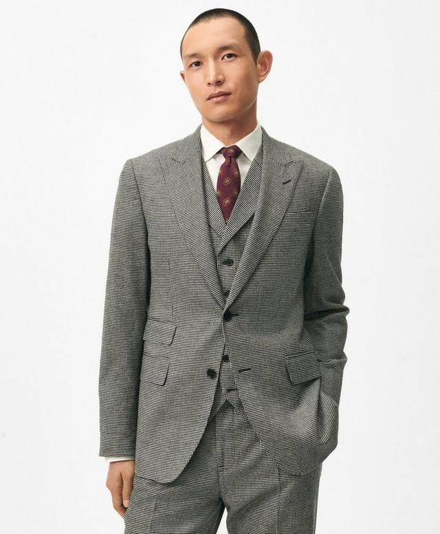 Slim Fit Houndstooth Wool-Cashmere Suit Jacket Product Image