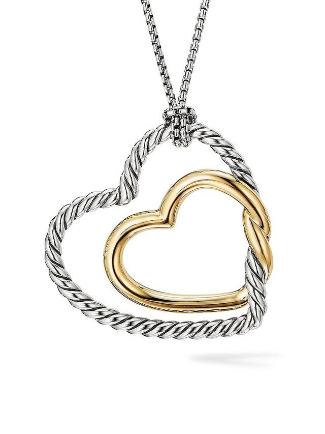 Womens Continuance Heart Necklace with 18K Yellow Gold Product Image