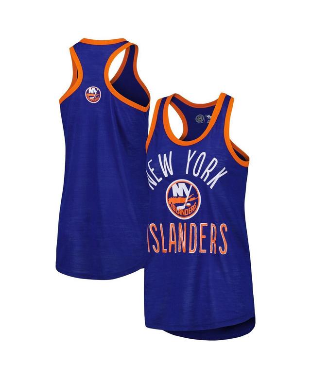 Womens G-III 4Her by Carl Banks Royal New York Islanders First Base Racerback Scoop Neck Tank Top Product Image