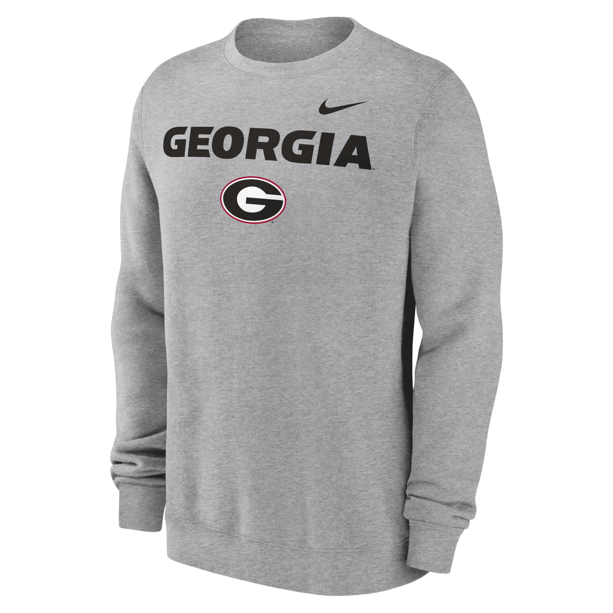 Georgia Bulldogs Primetime Primary Stack Nike Men's College Pullover Crew Product Image