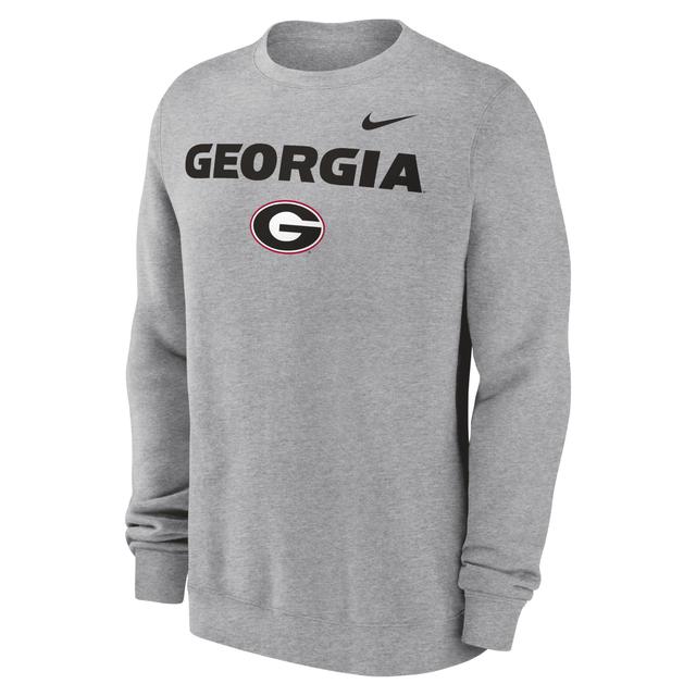 Georgia Bulldogs Primetime Primary Stack Nike Men's College Pullover Crew Product Image