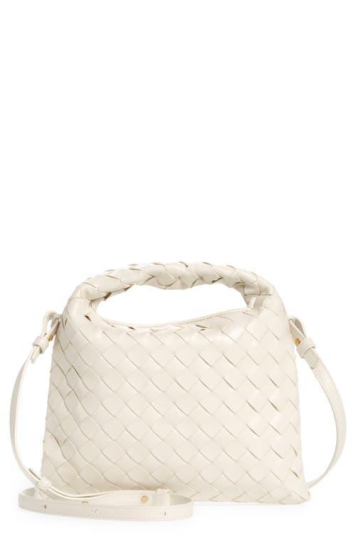 Bottega Veneta Mini Hop Intrecciato Leather Hobo Bag Product Image