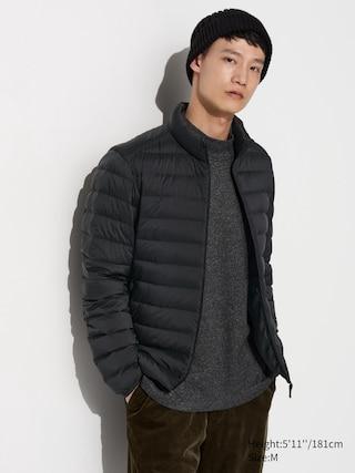 Mens Ultra Light Down Jacket with Anti-Static Black XS UNIQLO US Product Image