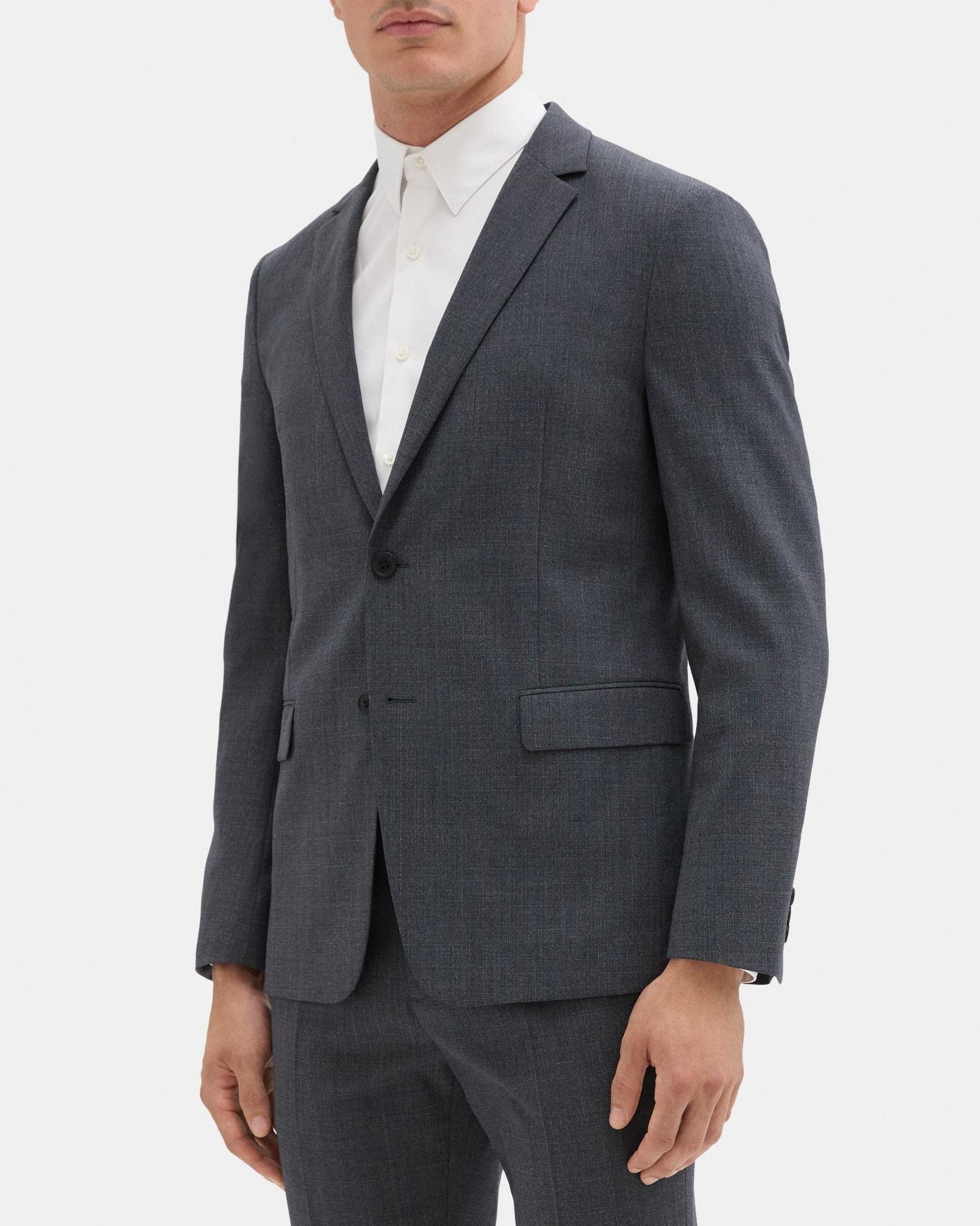 Unstructured Blazer in Checked Wool-Blend Product Image