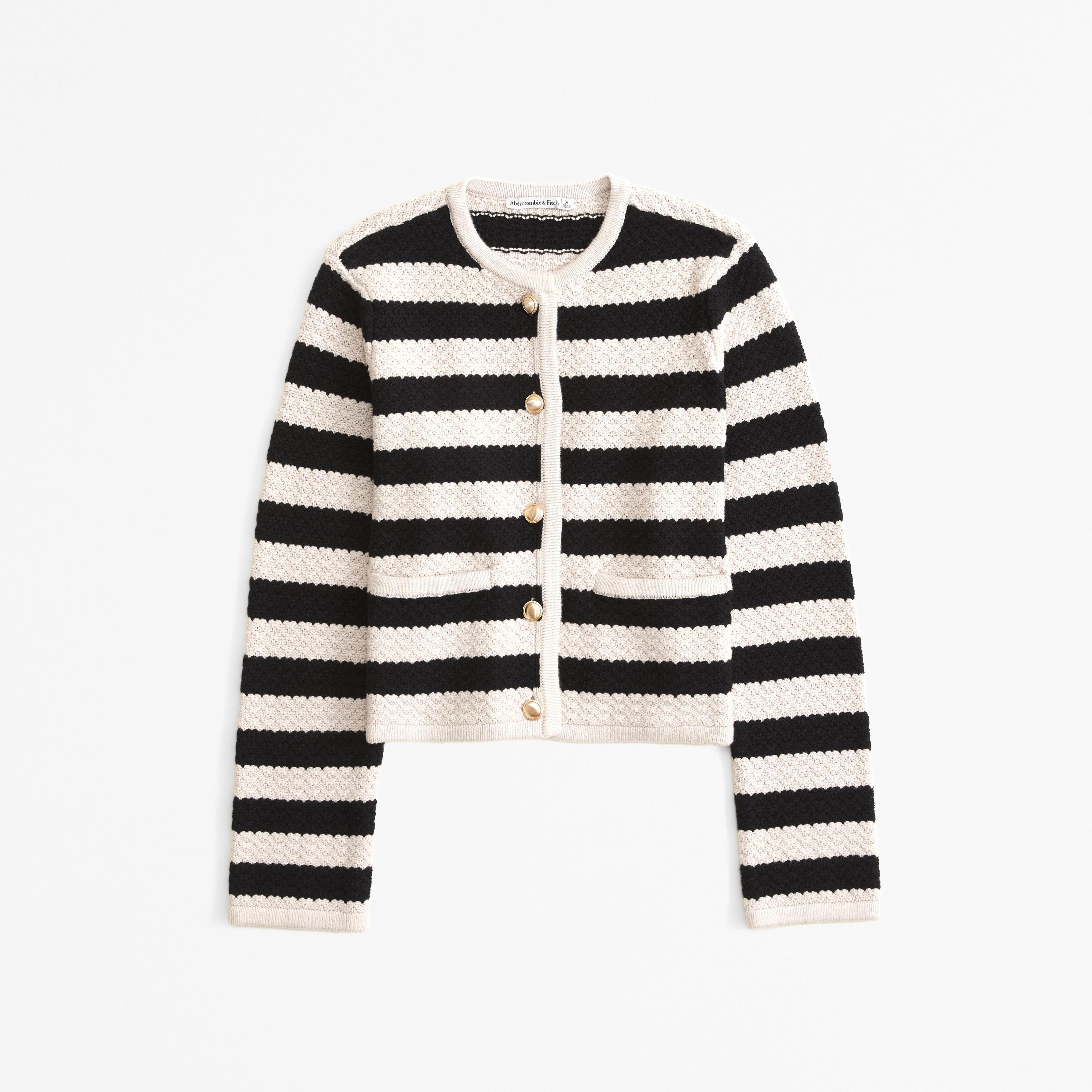 Textural Crew Sweater Jacket Product Image