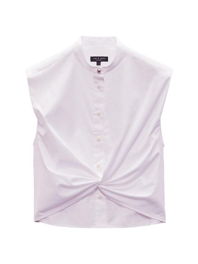 Womens Louisa Sleeveless Poplin Shirt Product Image