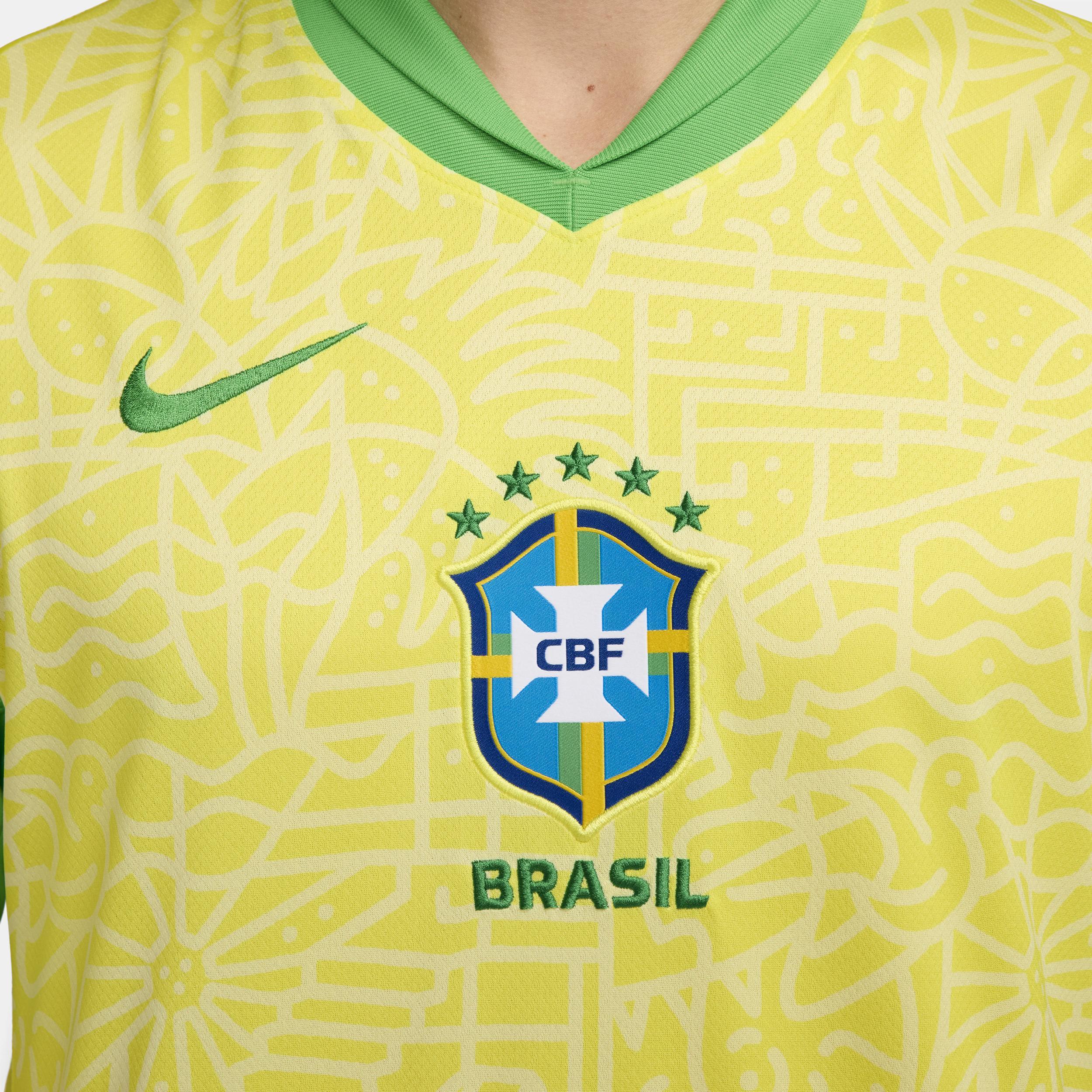 Brazil 2024 Stadium Home Nike Men's Dri-FIT Soccer Replica Jersey Product Image