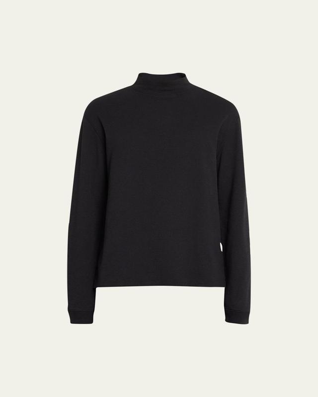 Mens Merino Wool Mock Turtleneck Sweater Product Image