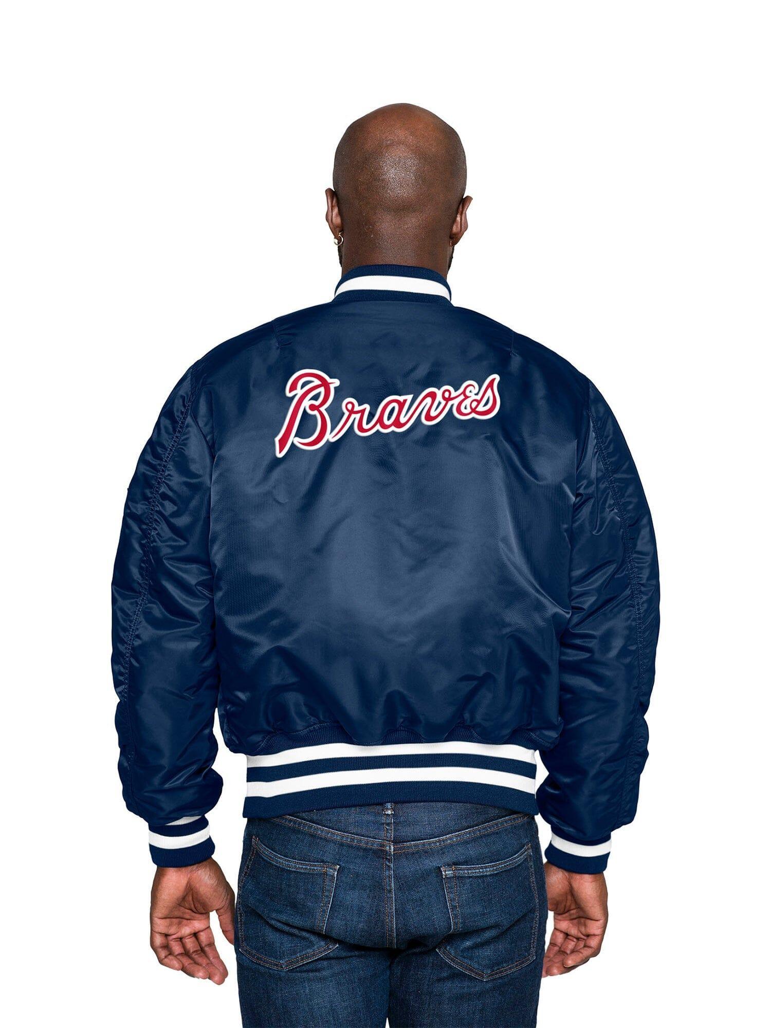 ATLANTA BRAVES X ALPHA X NEW ERA MA-1 BOMBER JACKET Unisex Product Image