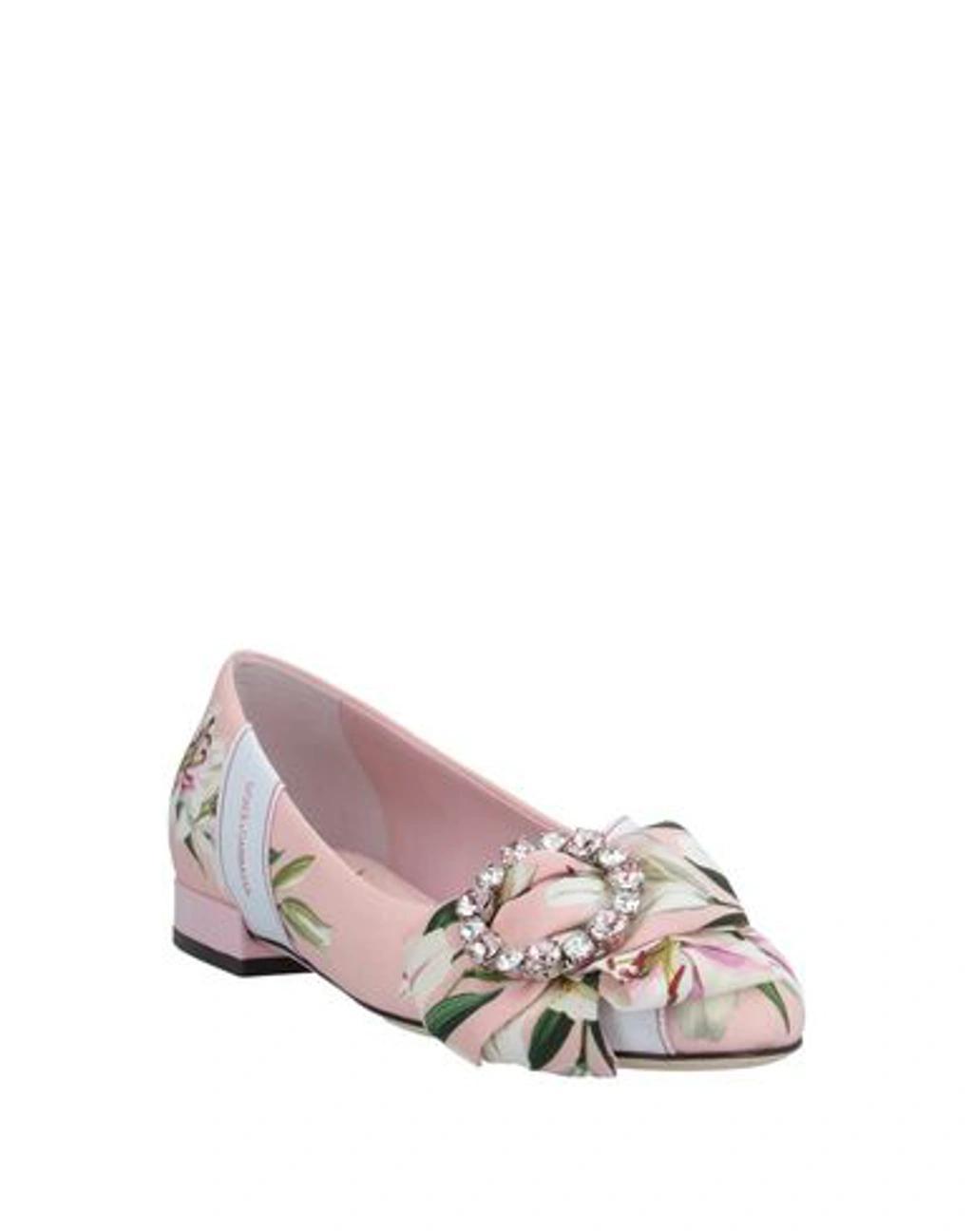 DOLCE & GABBANA Ballet Flats In Pink Product Image