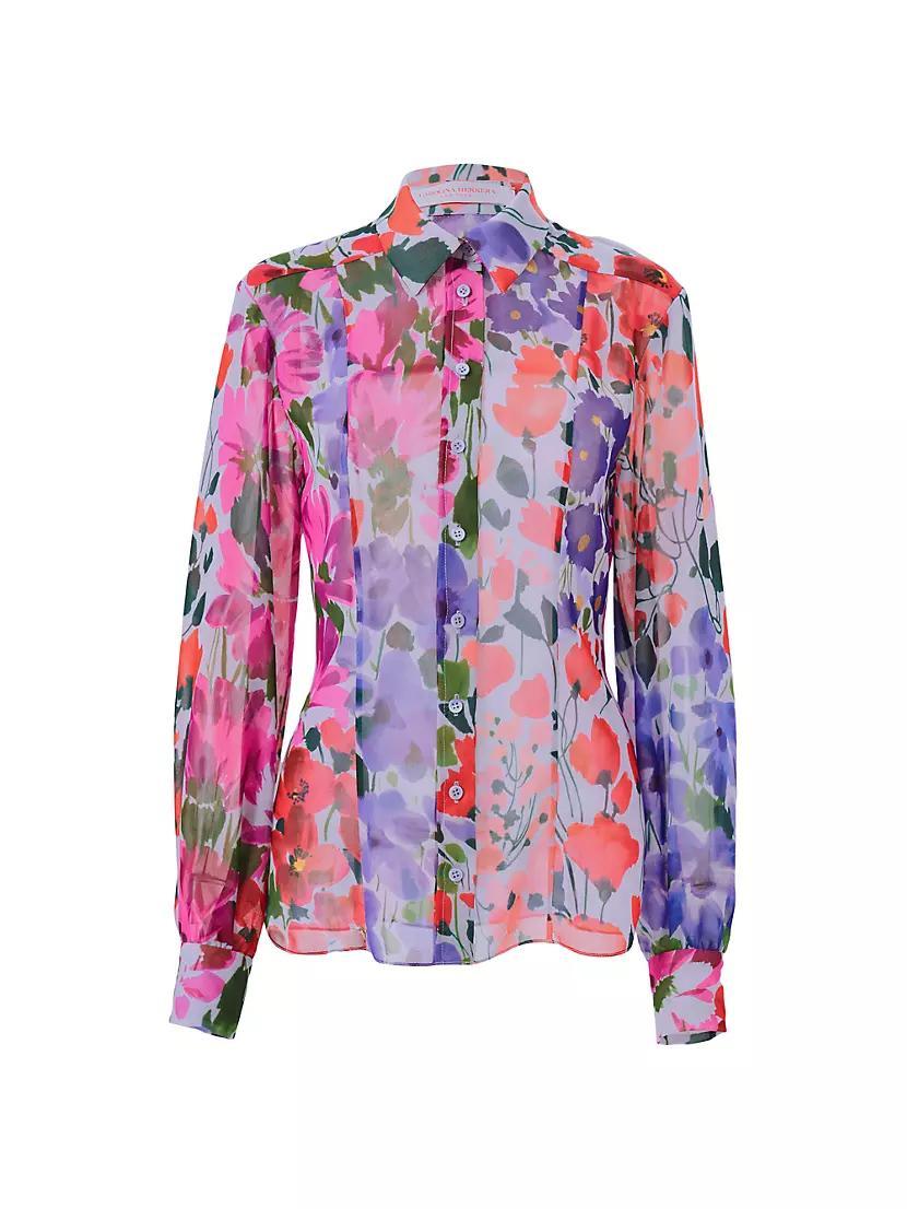 Celeste Sheer Floral Blouse Product Image