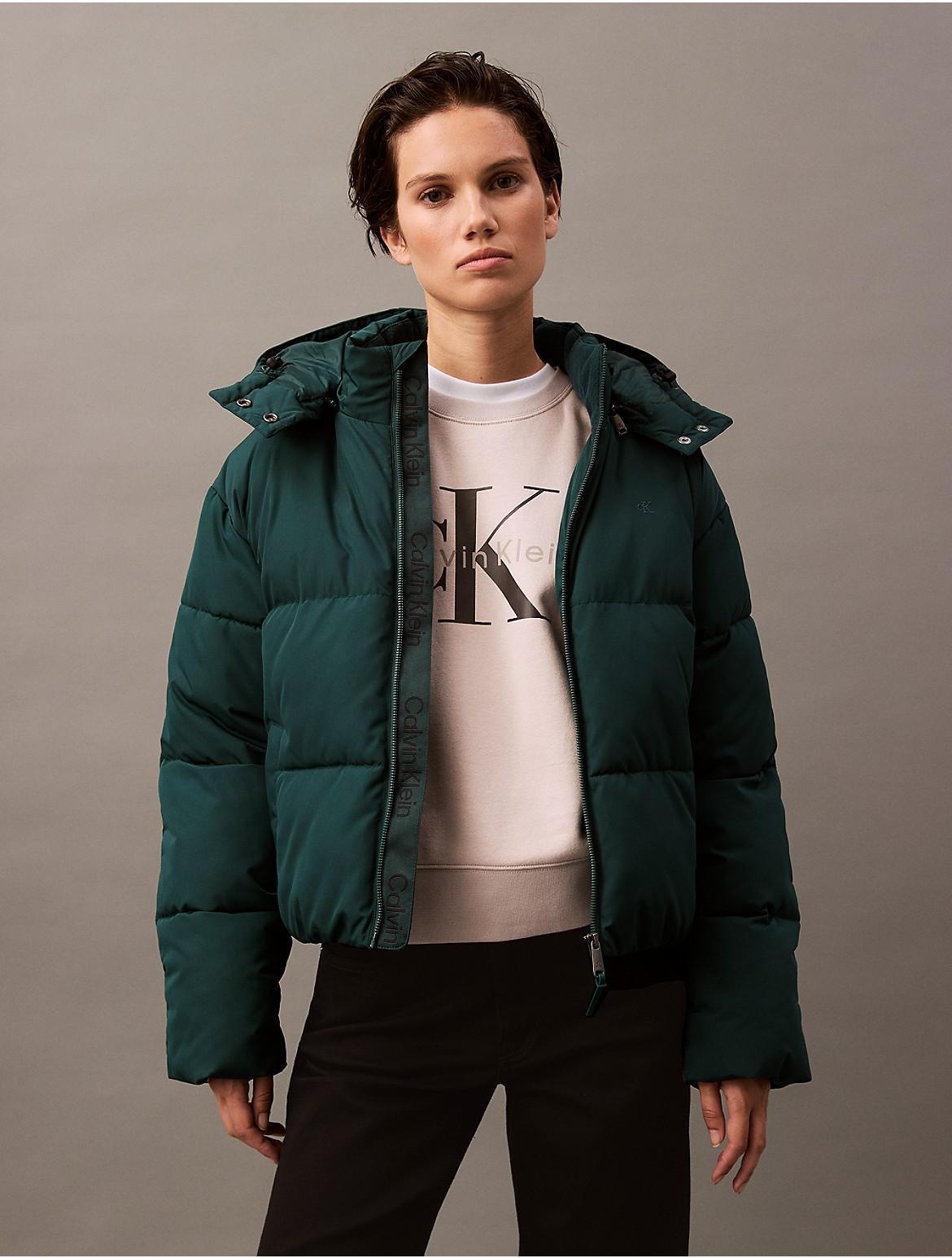 Calvin Klein Womens Classic Puffer Jacket - Green - S Product Image