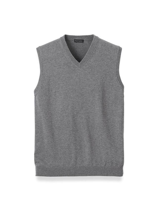 Supima Cotton Vest - Medium Grey Product Image