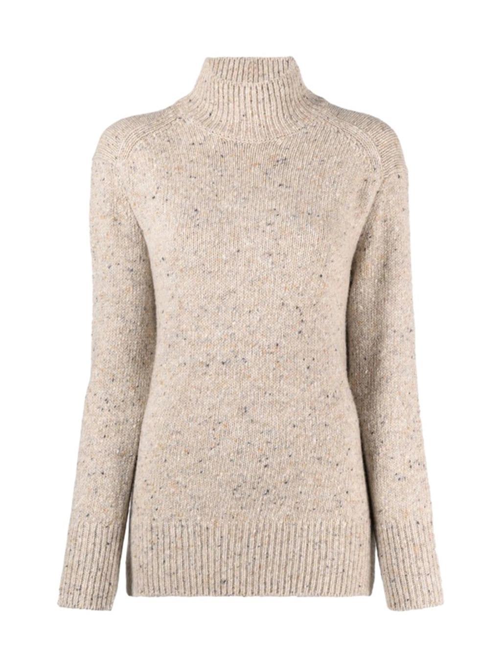 VINCE Textured Funnel Neck Sweater In Nude & Neutrals Product Image