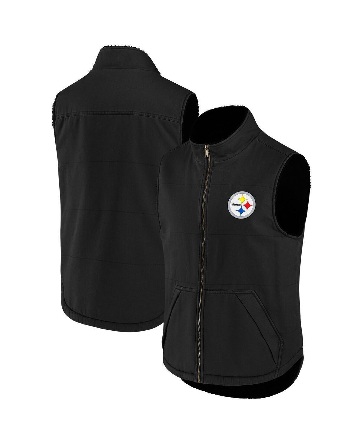 Mens NFL x Darius Rucker Collection by Fanatics Pittsburgh Steelers Sherpa-Lined Full-Zip Vest Product Image