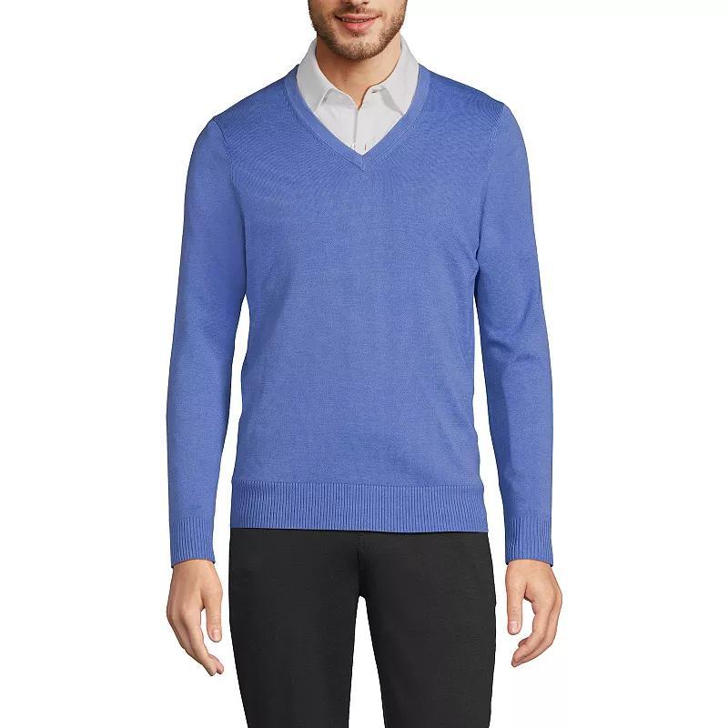 Mens Lands End V-Neck Pullover Sweater Product Image