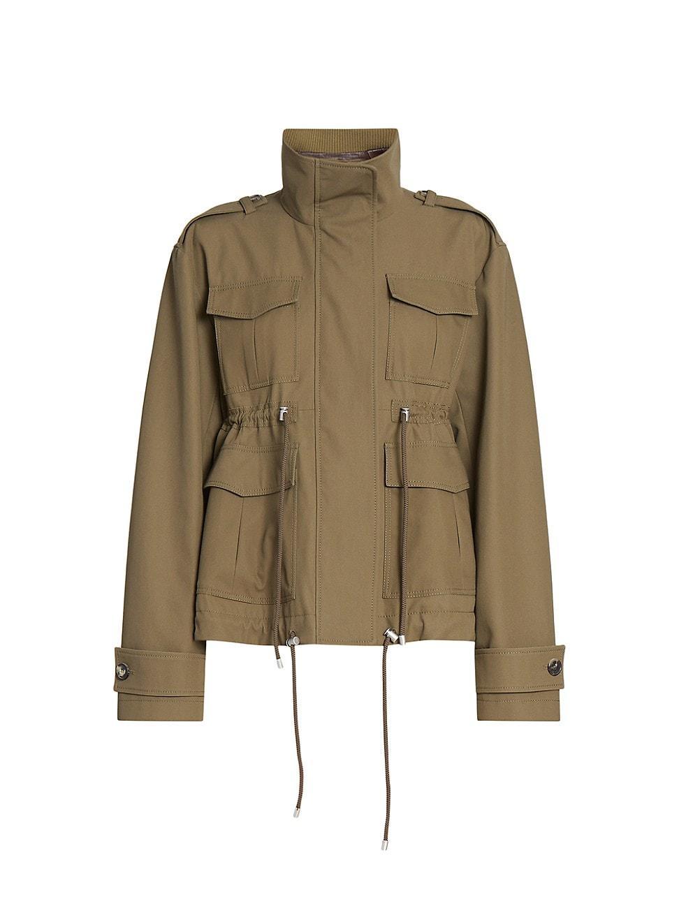 Womens High-Collar Cotton Parka Product Image