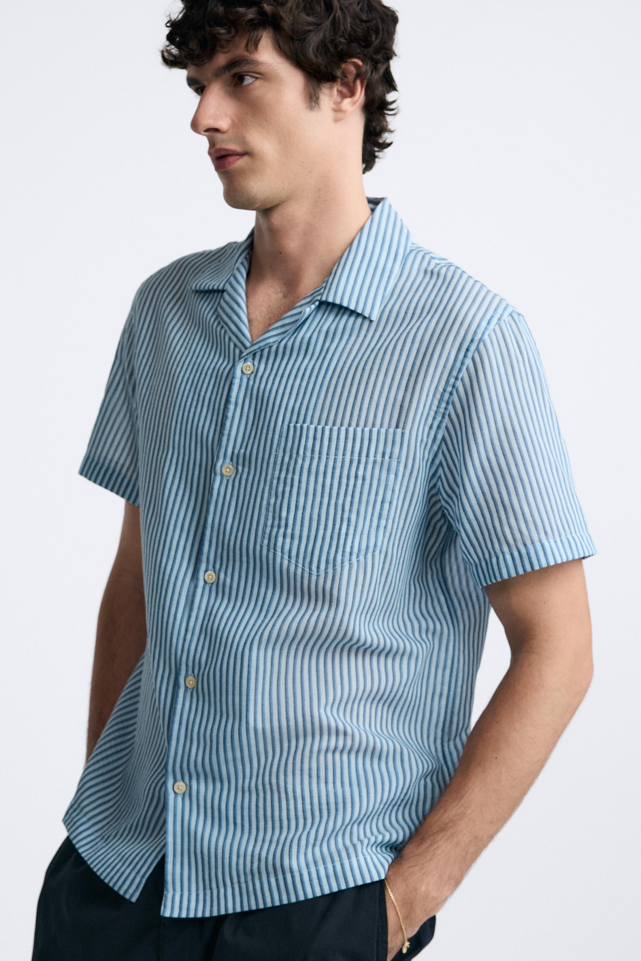 SILK - COTTON STRIPED SHIRT Product Image