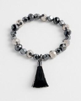 Hematite Multi Strand Pavé Bracelet   Chico's - Hematite - Women Product Image