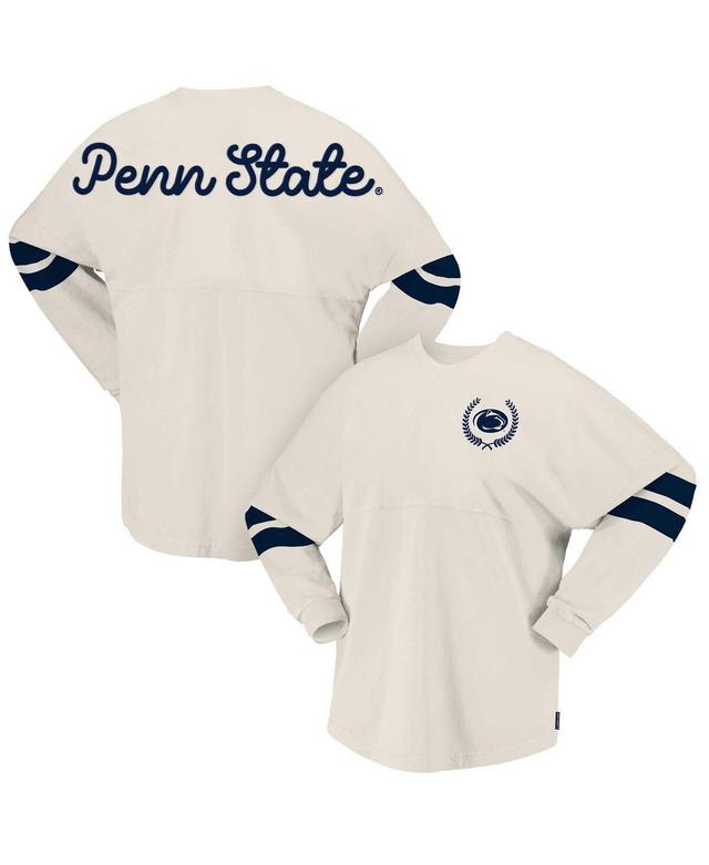 Womens Spirit Jersey Cream Penn State Nittany Lions Oversized T-Shirt Product Image