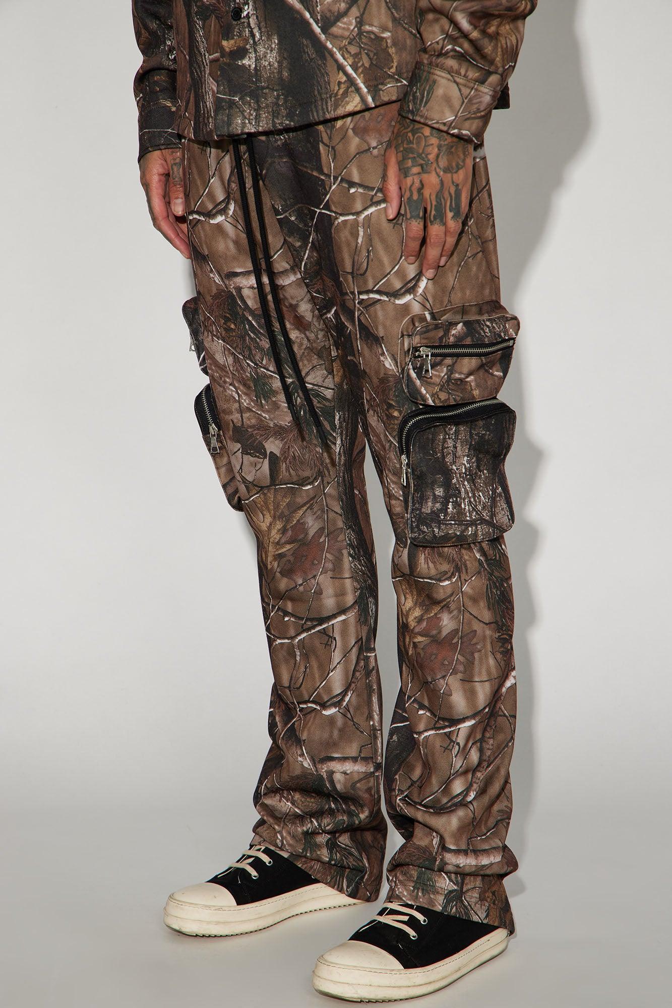 Tree Camo Cargo Flared Sweatpant - Camouflage product image