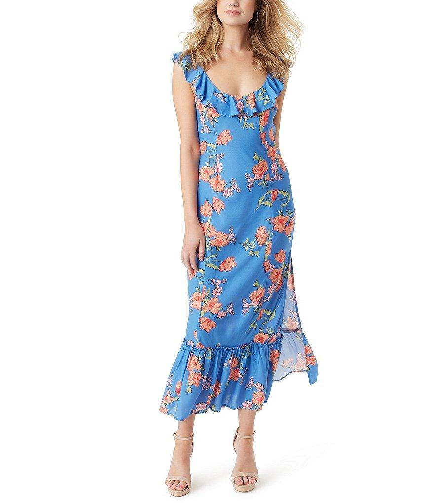 Jessica Simpson Raya Sleeveless Floral Print Dress Product Image