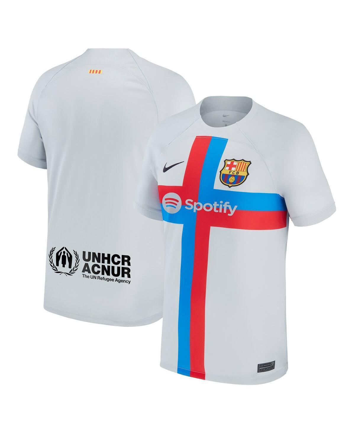 Mens Nike Gray Barcelona 2022/23 Third Breathe Stadium Replica Blank Jersey - Gray Product Image