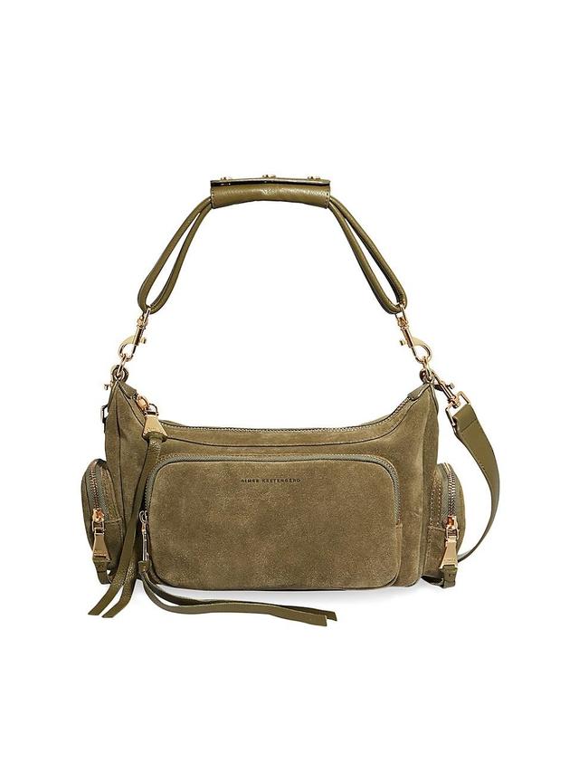 Womens Away We Go Suede Convertible Shoulder Bag Product Image