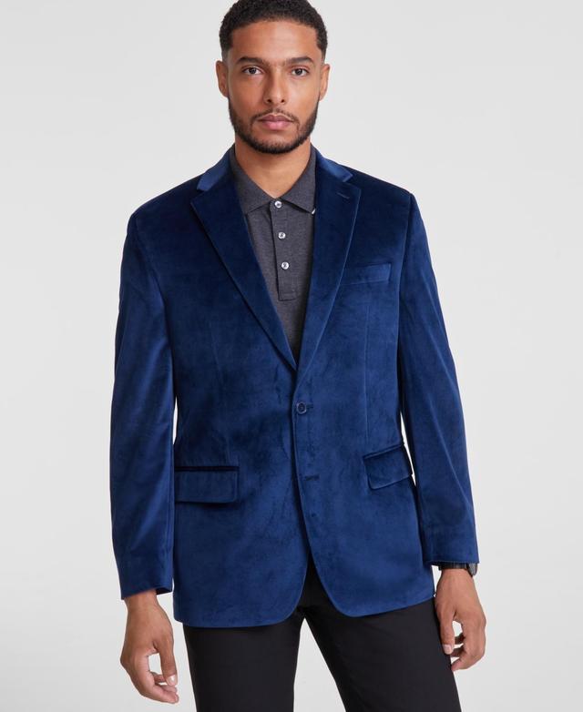 Michael Kors Mens Classic-Fit Velvet Sport Coat Product Image