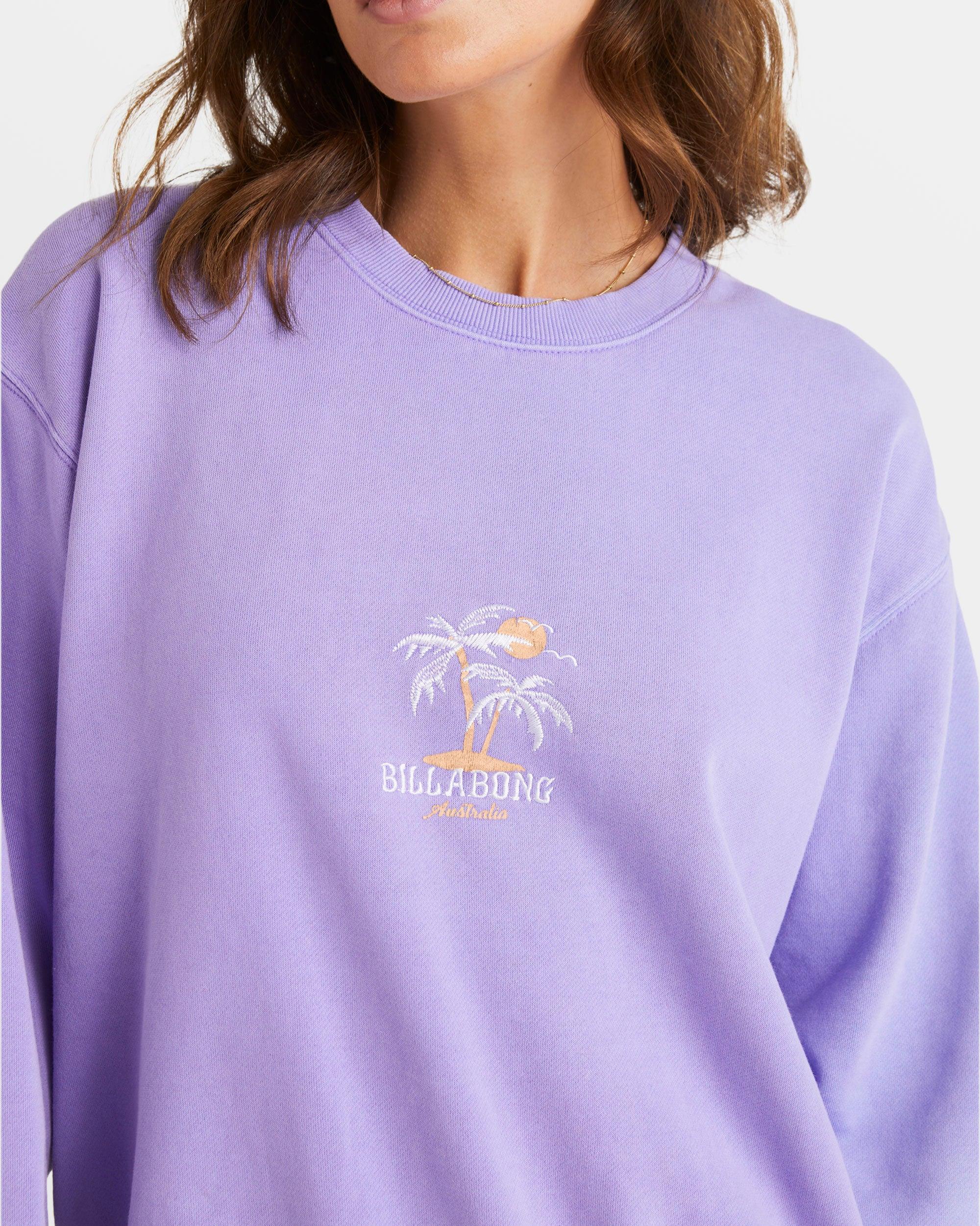 Palmy Brooklyn Crew Neck Sweatshirt - Purple Punch Female Product Image