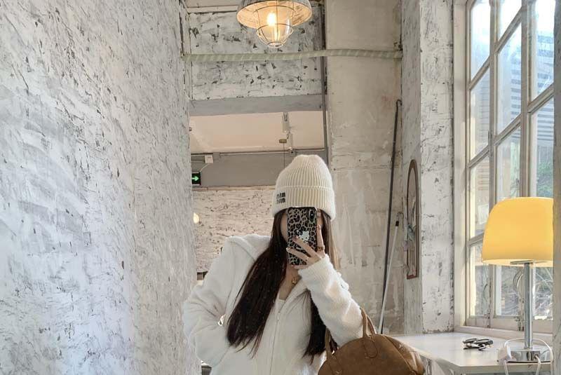 Plain Hooded Zip Cardigan Product Image