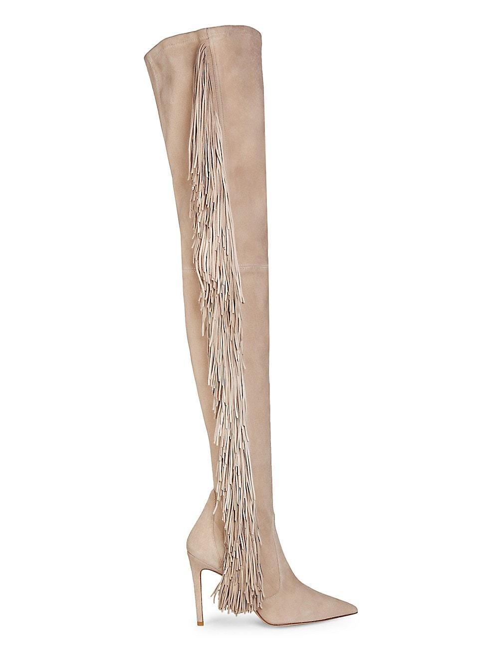 Womens Ultrastuart Fringe 100MM Suede Over-The-Knee Boots product image