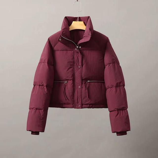 High Neck Zip-Up Puffer Jacket Product Image