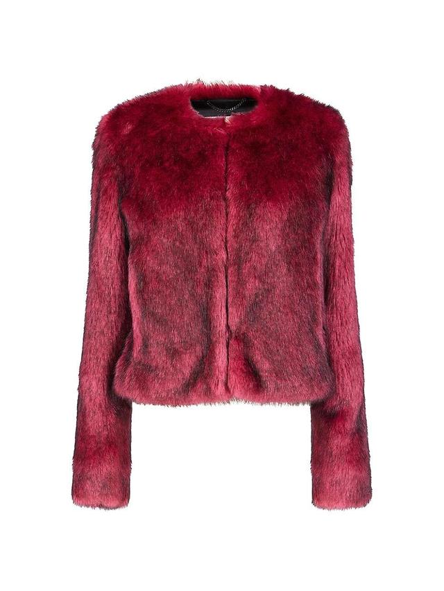 Womens Faux-Fur Jacket Product Image