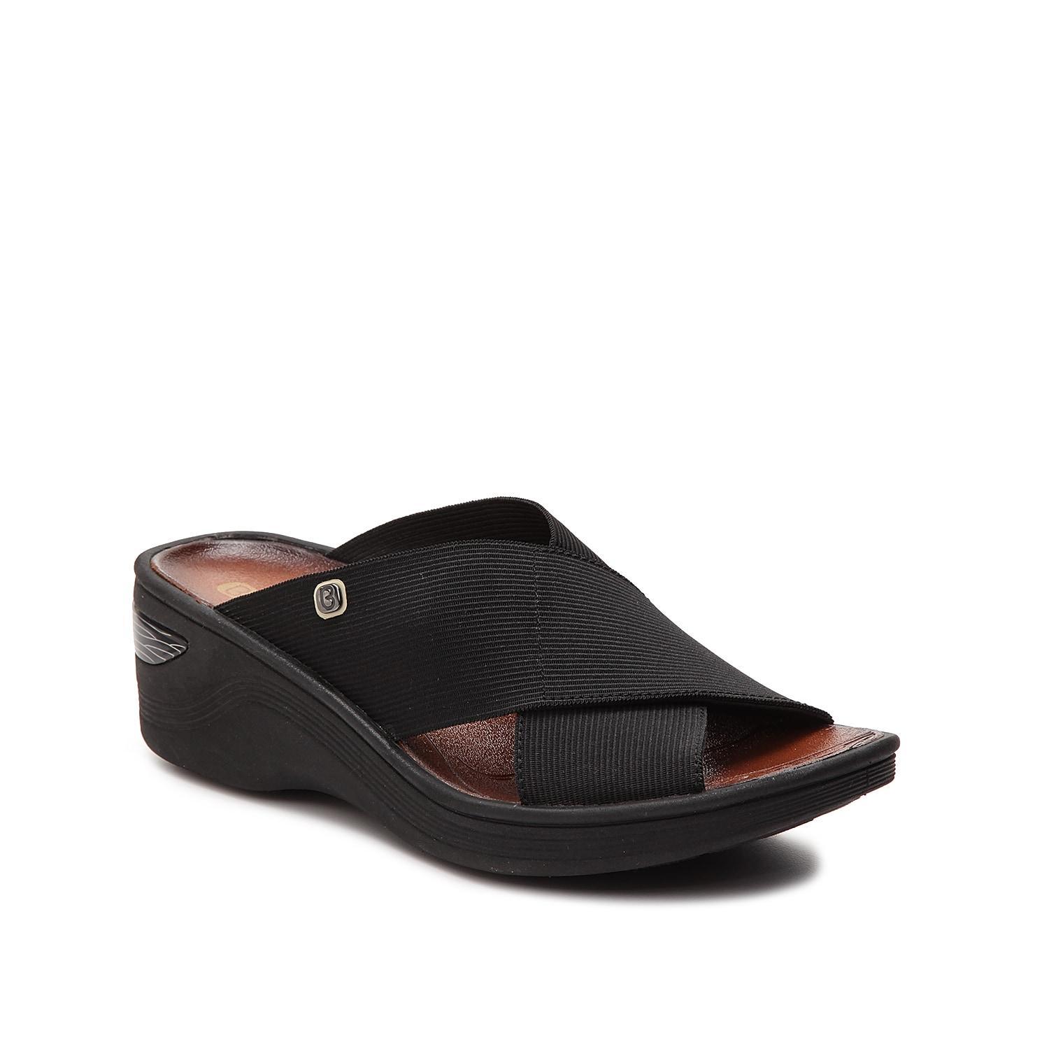 BZees Wide Width Desire Wedge Sandal | Womens | | | Sandals | Slide | Stretch | Wedge Product Image