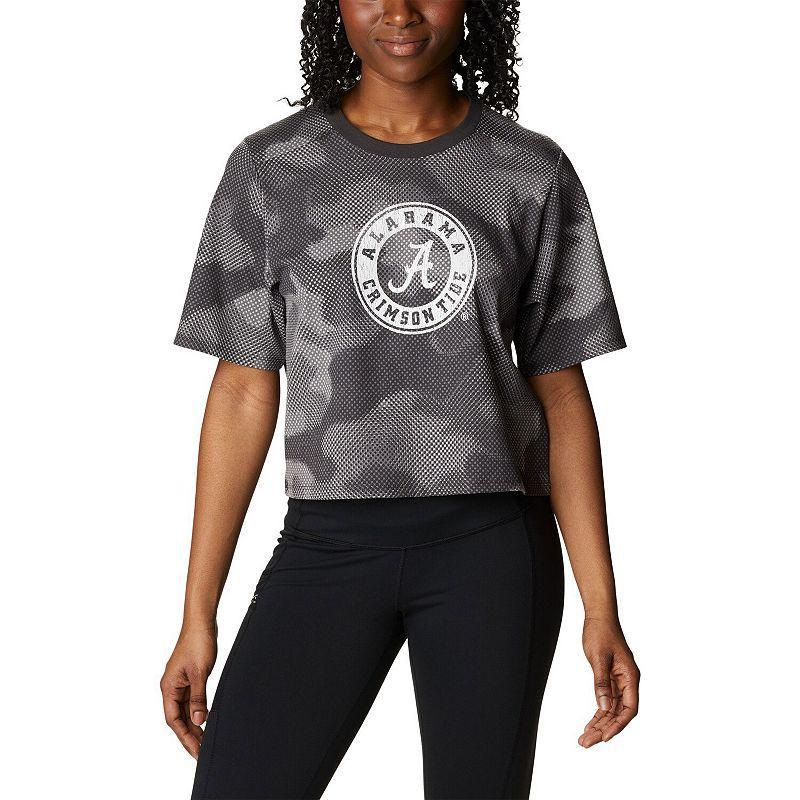 Womens Columbia Gray/Black Alabama Crimson Tide Park Camo Boxy T-Shirt product image