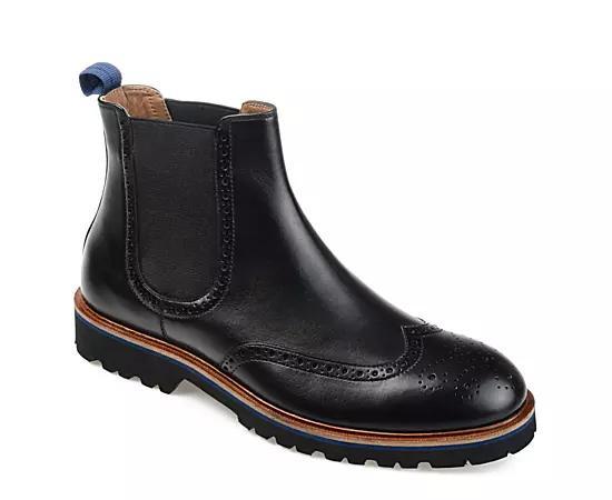 Thomas & Vine Nash Mens Wingtip Chelsea Ankle Boots Product Image