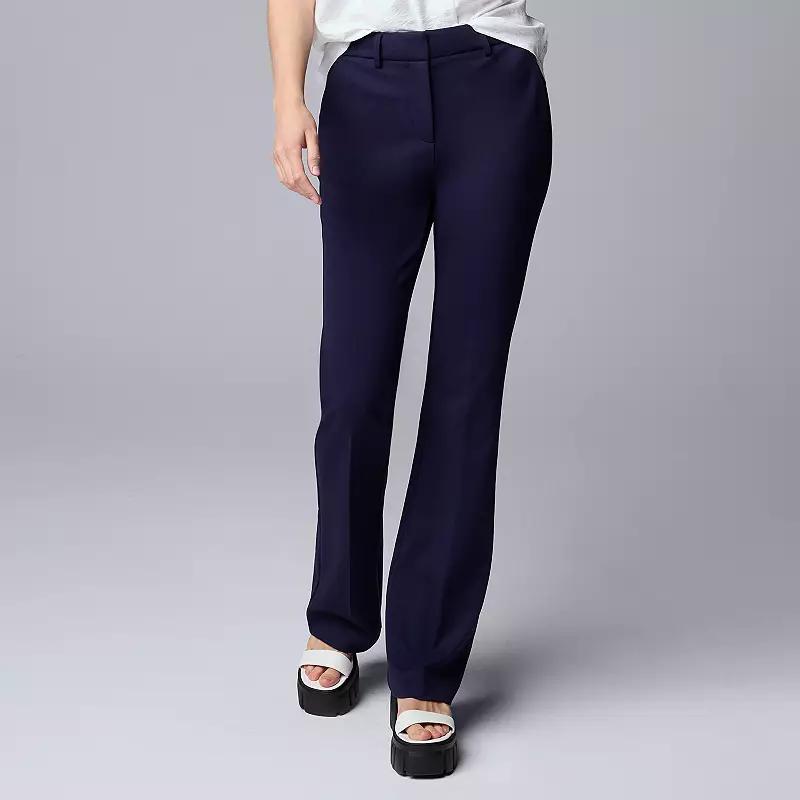 Womens Simply Vera Vera Wang High-Rise Flare Pants Product Image