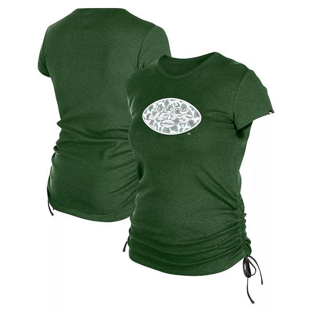 Womens New Era New York Jets Ruched Side T-Shirt Product Image