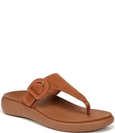 Vionic Activate Recovery Suede EVA Platform Thong Sandals Product Image