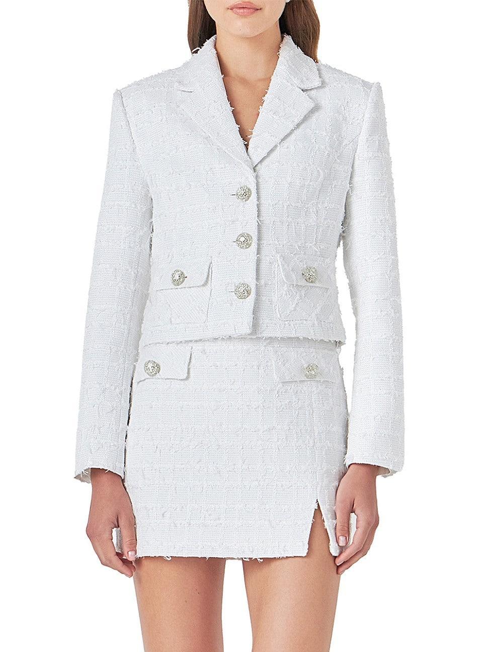 Womens Tweed Short Jacket Product Image