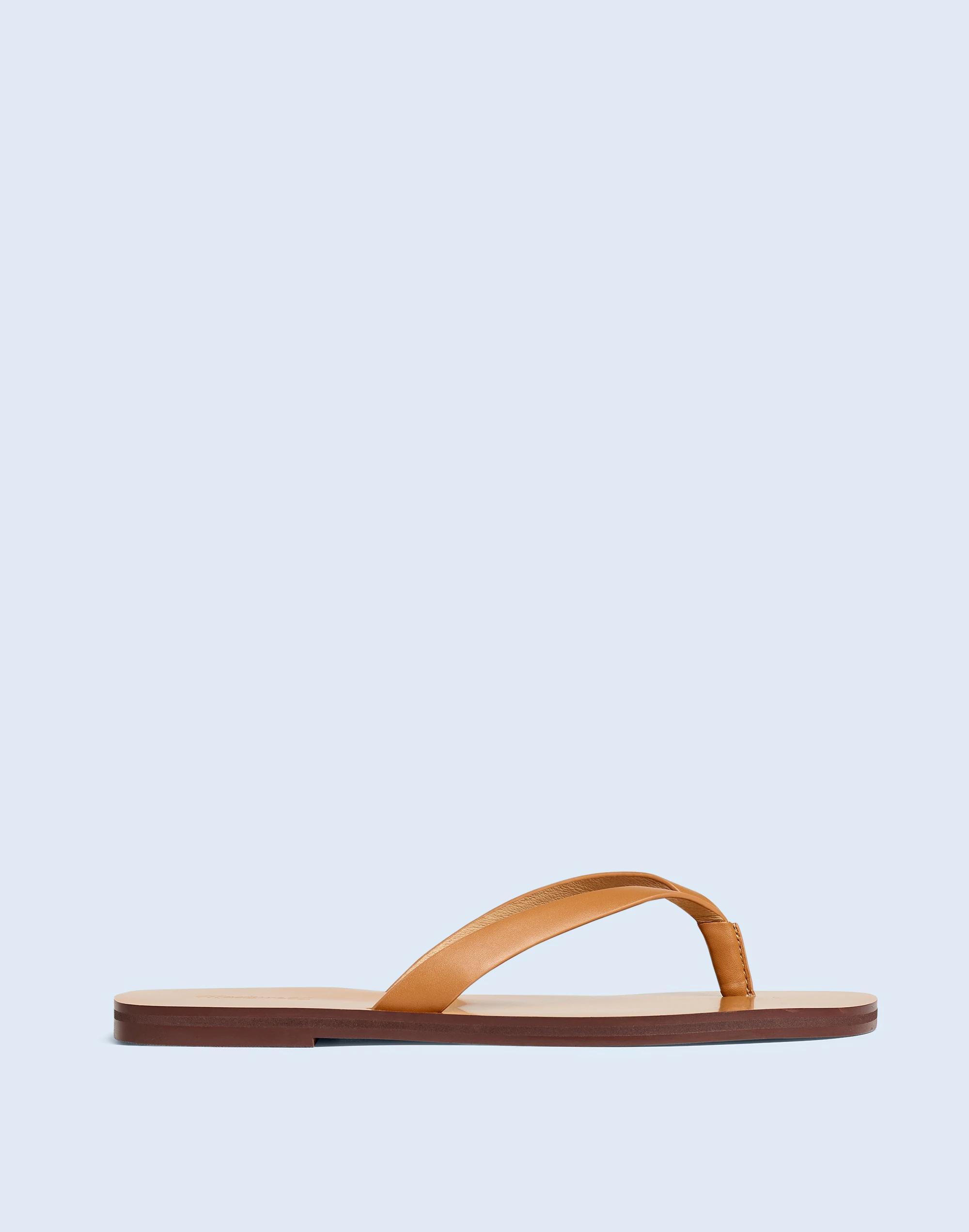 The Gabi Thong Slide Sandal in Shiny Leather Product Image