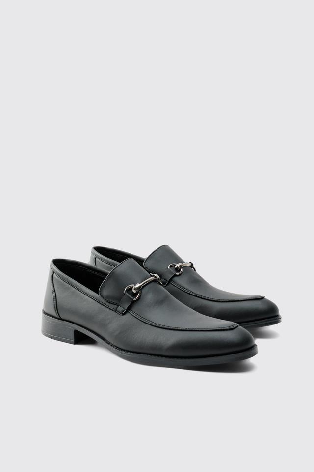 Faux Leather Suede snaffle loafer | boohooMAN USA Product Image